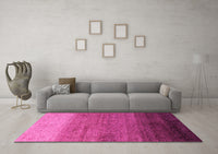 Machine Washable Abstract Pink Modern Rug, wshabs4116pnk