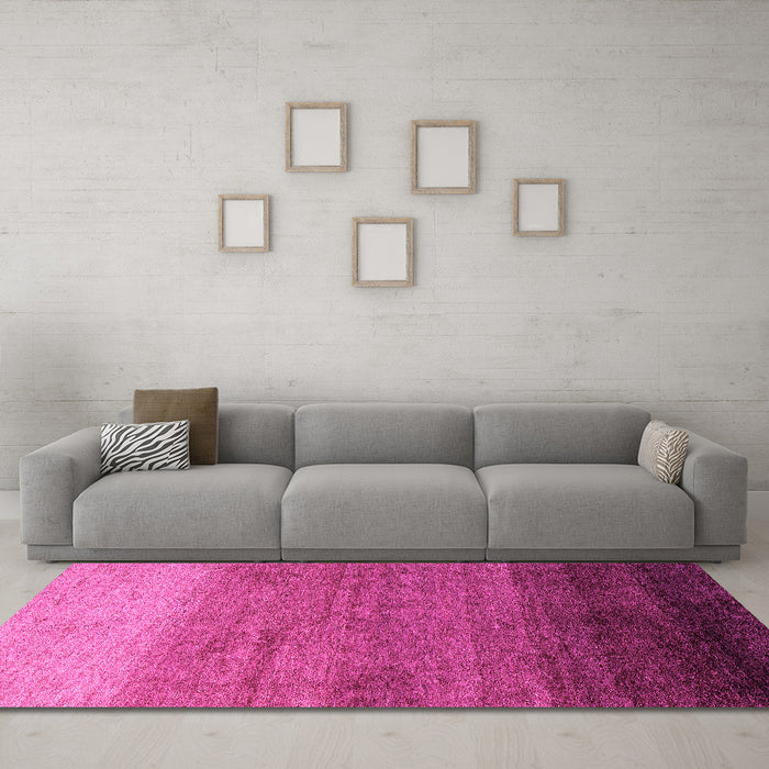 Machine Washable Abstract Pink Modern Rug in a Living Room, wshabs4116pnk
