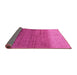 Sideview of Abstract Pink Modern Rug, abs4116pnk