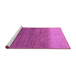 Sideview of Machine Washable Abstract Purple Modern Area Rugs, wshabs4116pur