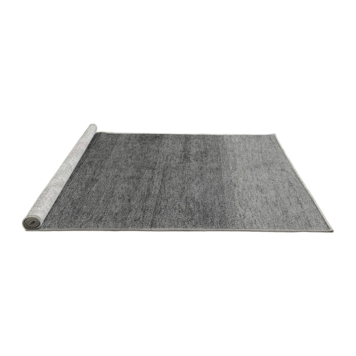 Sideview of Machine Washable Abstract Gray Modern Rug, wshabs4116gry