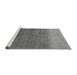 Sideview of Machine Washable Abstract Gray Modern Rug, wshabs4116gry