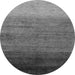 Round Abstract Gray Modern Rug, abs4116gry