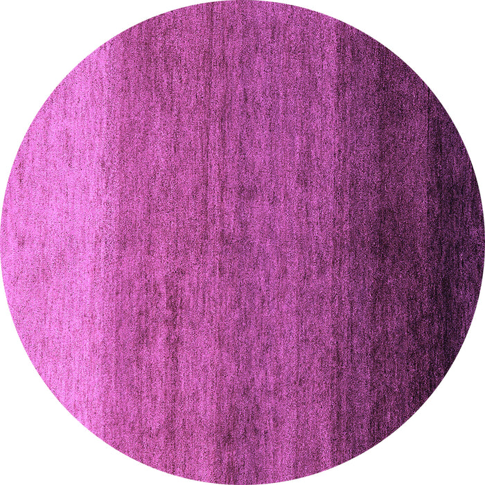 Round Abstract Purple Modern Rug, abs4116pur