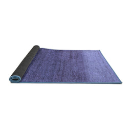 Sideview of Abstract Blue Modern Rug, abs4116blu