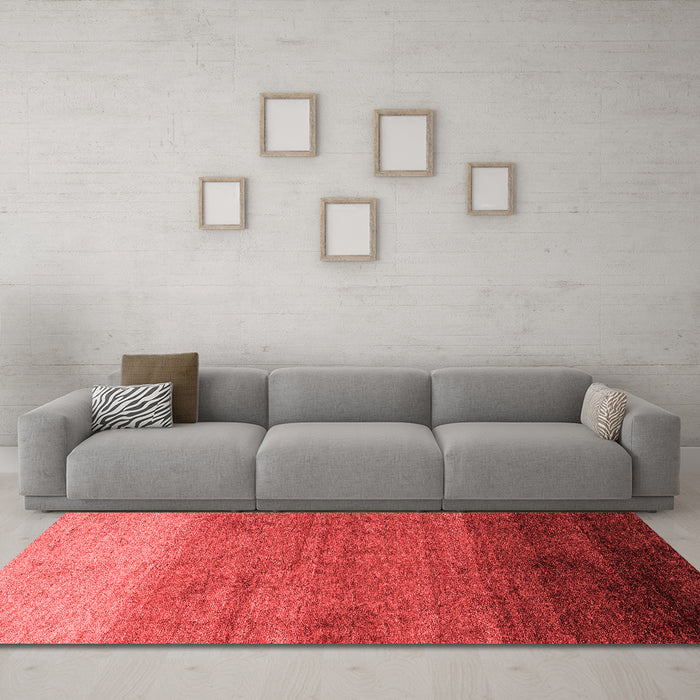 Modern Red Washable Rugs