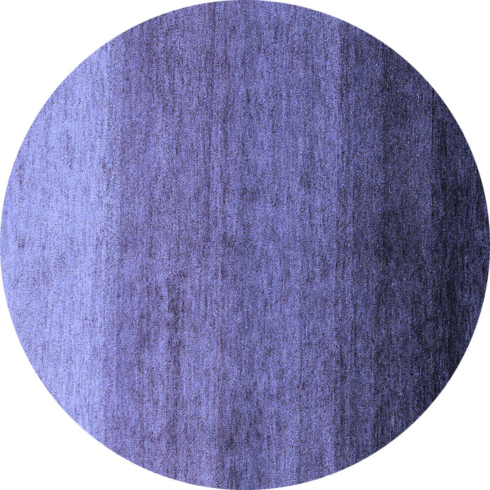 Round Machine Washable Abstract Blue Modern Rug, wshabs4116blu