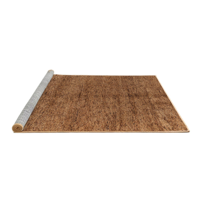 Sideview of Machine Washable Abstract Orange Rug, wshabs4117