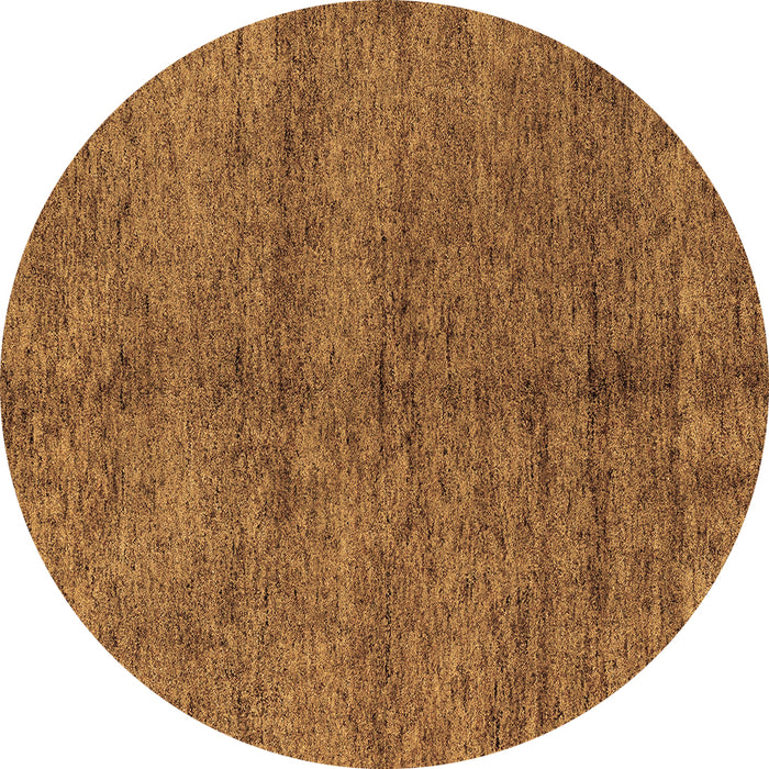 Round Abstract Brown Modern Rug, abs4117brn