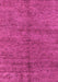 Machine Washable Abstract Pink Modern Rug, wshabs4117pnk