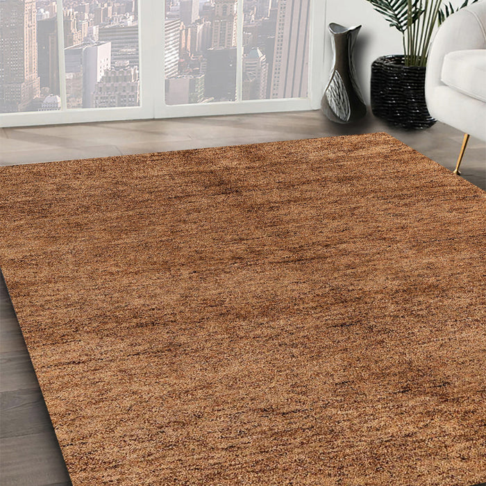 Machine Washable Abstract Orange Rug in a Family Room, wshabs4117