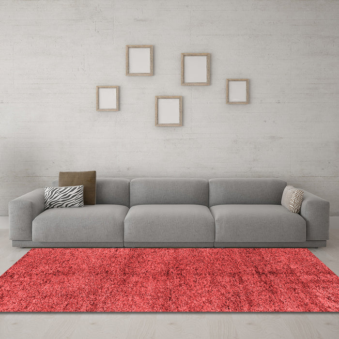 Modern Red Washable Rugs