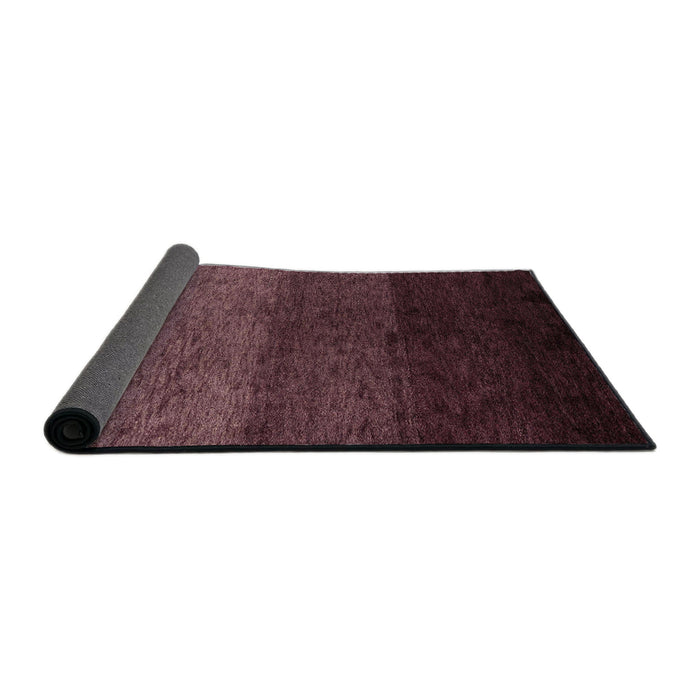 Sideview of Abstract Dark Scarlet Red Modern Rug, abs4118