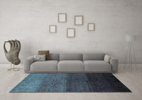 Machine Washable Abstract Light Blue Modern Rug, wshabs4118lblu