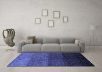 Machine Washable Abstract Blue Modern Rug, wshabs4118blu