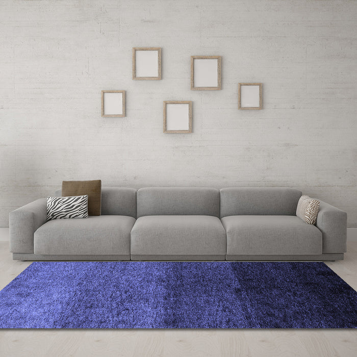 Machine Washable Abstract Blue Modern Rug in a Living Room, wshabs4118blu