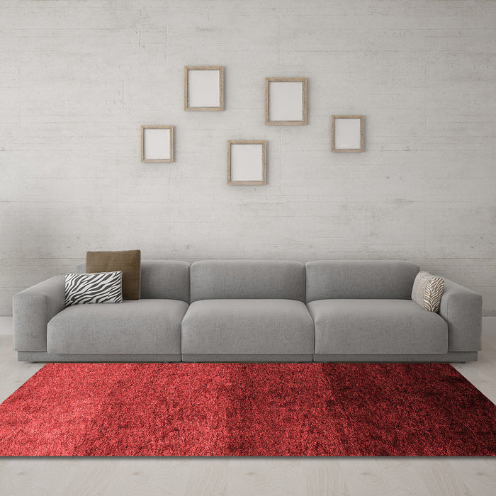 Modern Red Washable Rugs