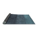 Sideview of Abstract Light Blue Modern Rug, abs4118lblu