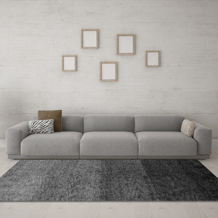 Machine Washable Abstract Gray Modern Rug in a Living Room,, wshabs4118gry