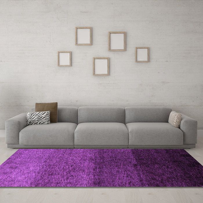 Machine Washable Abstract Purple Modern Area Rugs in a Living Room, wshabs4118pur