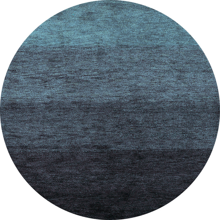 Round Machine Washable Abstract Light Blue Modern Rug, wshabs4118lblu