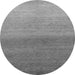 Round Abstract Gray Modern Rug, abs4119gry