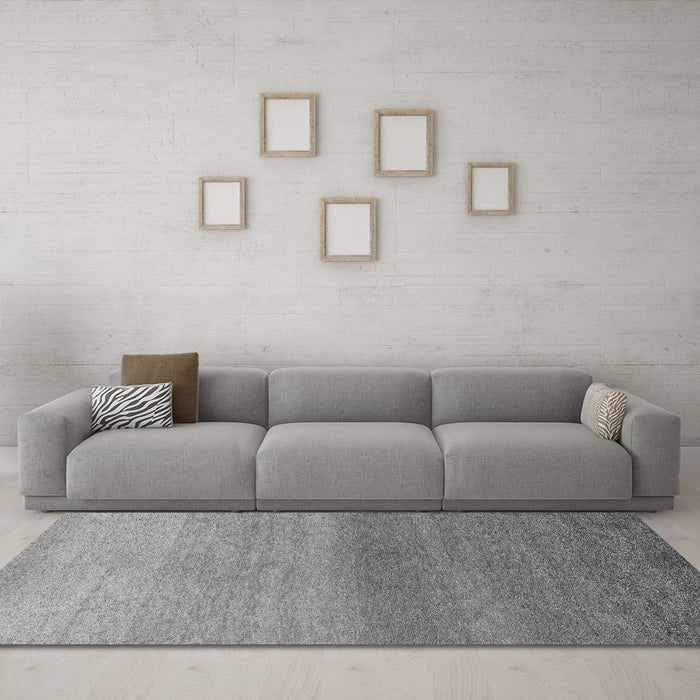 Machine Washable Abstract Gray Modern Rug in a Living Room,, wshabs4119gry