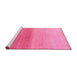 Sideview of Machine Washable Abstract Pink Modern Rug, wshabs4119pnk