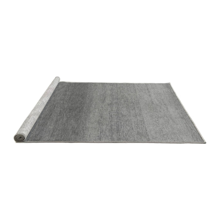 Sideview of Machine Washable Abstract Gray Modern Rug, wshabs4119gry