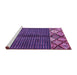 Sideview of Machine Washable Abstract Purple Modern Area Rugs, wshabs411pur