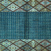 Square Abstract Light Blue Modern Rug, abs411lblu