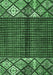 Machine Washable Abstract Emerald Green Modern Area Rugs, wshabs411emgrn