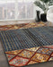 Machine Washable Abstract Brown Rug in a Family Room, wshabs411