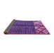 Sideview of Abstract Purple Modern Rug, abs411pur