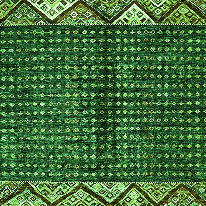 Abstract Green Modern Rug, abs411grn
