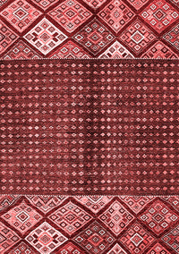 Abstract Red Modern Rug, abs411red