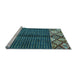 Sideview of Machine Washable Abstract Light Blue Modern Rug, wshabs411lblu