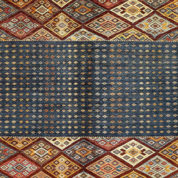 Square Abstract Brown Modern Rug, abs411