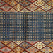 Square Abstract Brown Modern Rug, abs411