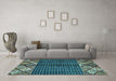 Machine Washable Abstract Light Blue Modern Rug in a Living Room, wshabs411lblu