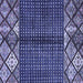 Square Abstract Blue Modern Rug, abs411blu