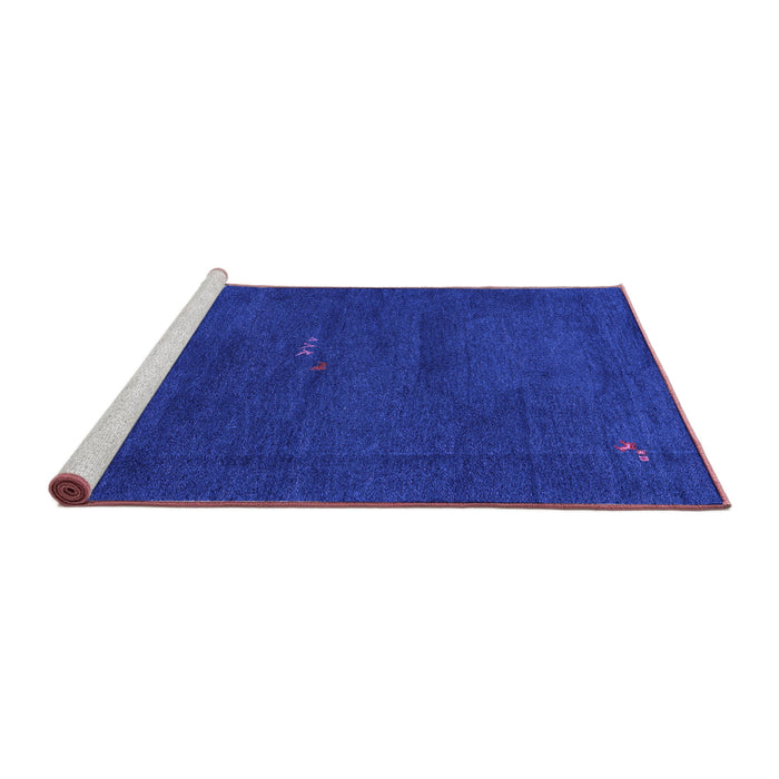 Sideview of Machine Washable Abstract Purple Modern Area Rugs, wshabs4120pur