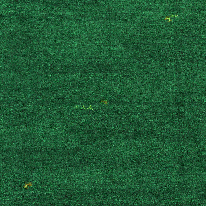 Square Machine Washable Abstract Green Modern Area Rugs, wshabs4120grn