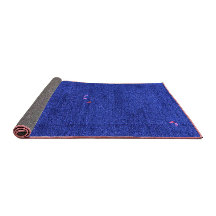 Sideview of Abstract Purple Modern Rug, abs4120pur