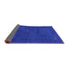 Sideview of Abstract Purple Modern Rug, abs4120pur