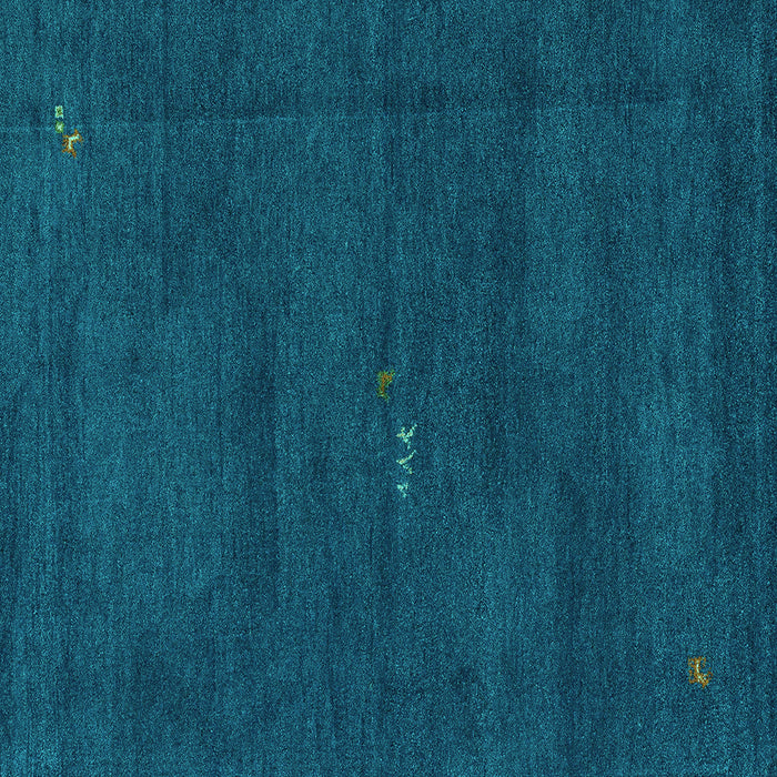 Square Abstract Turquoise Modern Rug, abs4120turq