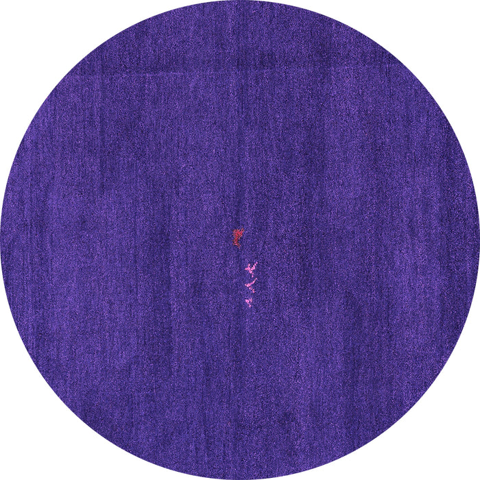 Round Machine Washable Abstract Pink Modern Rug, wshabs4120pnk