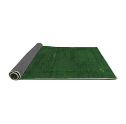Sideview of Abstract Emerald Green Modern Rug, abs4120emgrn