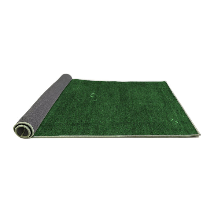 Sideview of Abstract Emerald Green Modern Rug, abs4120emgrn