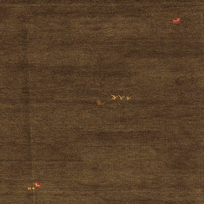 Square Abstract Orange Modern Rug, abs4120org